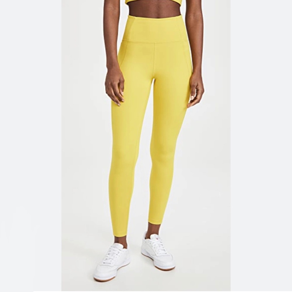 NWOT LIMITED EDITION GIRLFRIEND COLLECTIVE LEGGINGS IN LEMON UNWORN SUMMER 2020